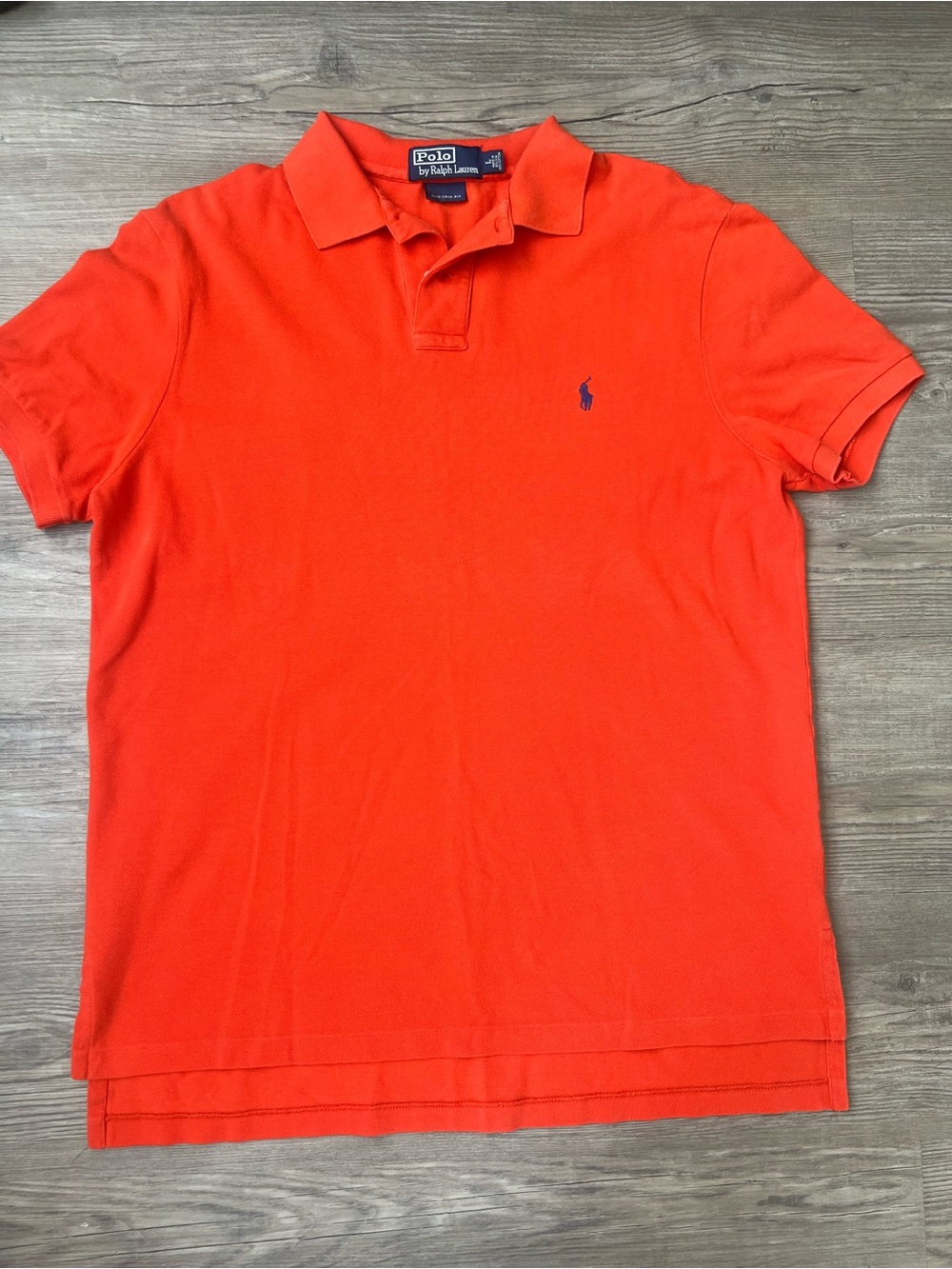Vintage Men’s Polo Ralph Lauren Orange Button Up Casual